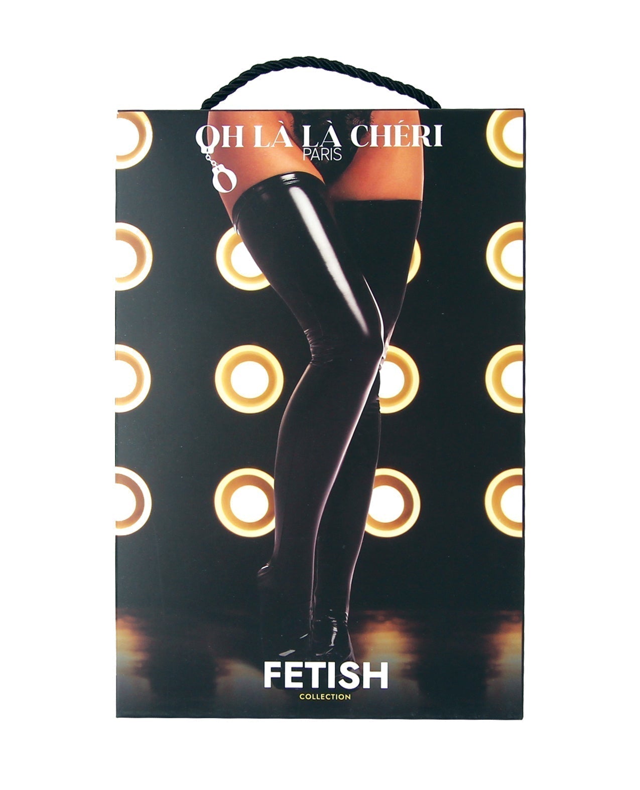FETISH Vinyl Thigh Highs  Black LG