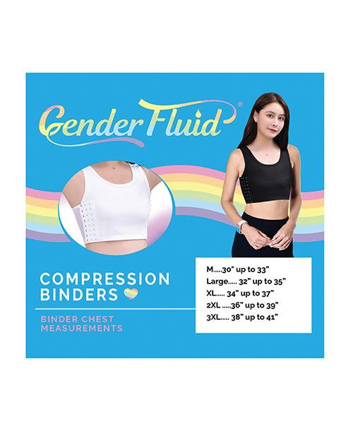 Gender Fluid Chest Compression Binder -XL White