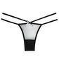 Adore Sheer Naughty Vanilla Panty Black O/S