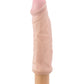 Blush X5 Plus Hard On Vibrating 9" Dildo - Beige