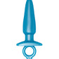 B-Vibe Butties Sleek Tapered Plug - Blue