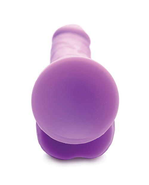 Curve Toys Large Dildo | 7" Big Dildo with Balls | Silicone Grape Suction Cup Dildo
