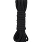 Lux Fetish Bondage Rope - 5m/16 ft  Black