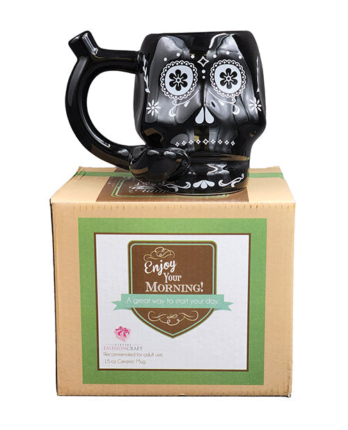 Fashioncraft Novelty Mug - Black Skull