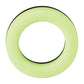 Forto F-19 Two Tone Liquid Silicone Cock Ring - Black/Glow in the Dark