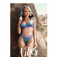 Vibes Plur Bralette w/Removable Hood & Panty Iridescent M/L