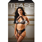 Tease Logan Metallic Lace Halter Top w/Gartered Panty Black L/XL