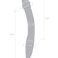 Glas 11" Big Dildo | Double Sided Dildo | G-Spot P-Spot Glass Dildo | Hot Cold Realistic Dildo