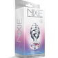 Nixie Honey Dipper Ribbed Metal Rainbow Jeweled Butt Plug - Small