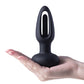 Snuggy Anal Plug Vibrator - Black