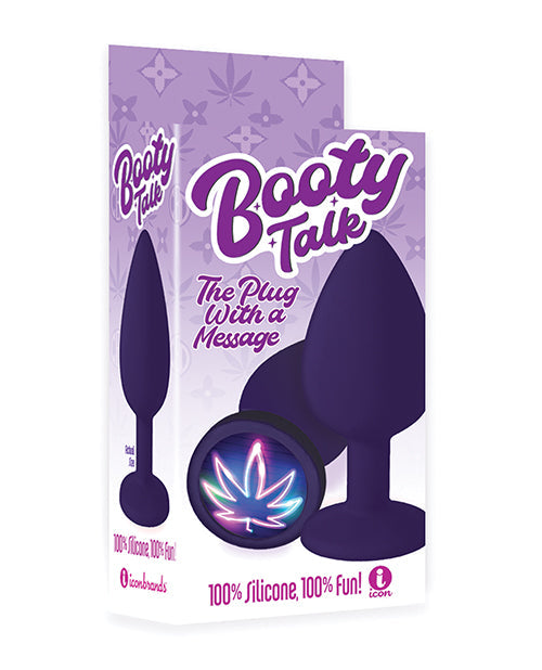 9's Booty Calls Neon Leaf Plug - Purple