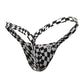 Male Basics Y Buns Thong Checkers XL