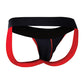 Male Basics Neon Jockstrap Red LG