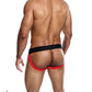Male Basics Neon Jockstrap Red LG