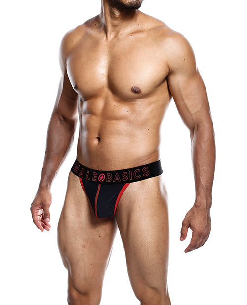 Male Basics Neon Thong Red SM