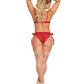 Sugar & Spice Ribbon Tie Bra & Panty Red L/XL