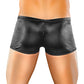 Male Power Satin Lycra Boxer Black Medium