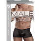 Male Power Satin Lycra Boxer Black Small
