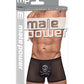 Private Screening Micro Mesh & Modal Skull Pouch Short Black XL