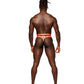 Rude Awakening Mesh Strap Thong Neon Orange L/XL