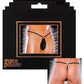 Male Power G-String w/Front Ring Black O/S