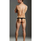 Male Power Rip off Thong w/Studs Black S/M