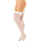 Sheer Thigh High Stockings White O/S