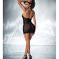 Shadow Stripe Halter Underwire Babydoll & G-String Black SM