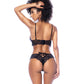 Night Butterfly Lace and Mesh 2 pc Set - Black S/M