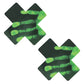 Neva Nude Temperature Reactive X Factor Pasties - Neon Green
