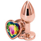 Rear Assets Rose Gold Heart Small - Rainbow