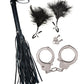 Bondage by Nasstoys Whip & Cuff Set - Black