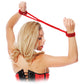 Fetish Fantasy Series Silk Rope Love Cuffs - Red