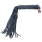 Plesur 15" Leather Flogger - Black