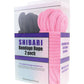 Plesur Cotton Shibari Bondage Rope 2 Pack - Black/Pink