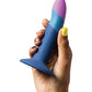 ROMP Piccolo 3 Color 5.5" Dildo Pegging Kit - Blue