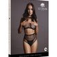 Shots Le Desir Duo Net Key Hole Bra Set Black O/S