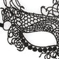 Shots Ouch Black & White Lace Eye Mask - Queen Black