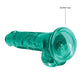 Shots RealRock Realistic Dildo | Clear 7" Big Dildo with Balls | Turquoise Suction Cup Dildo