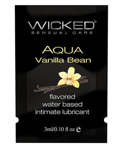 Wicked Sensual Care Water Based Lubricant - .1 oz Vanilla Bean