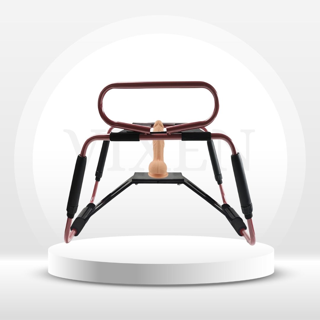 BounceRide Adjustable Sex Chair with Armrest & Dildo Mount