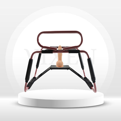 BounceRide Adjustable Sex Chair with Armrest & Dildo Mount