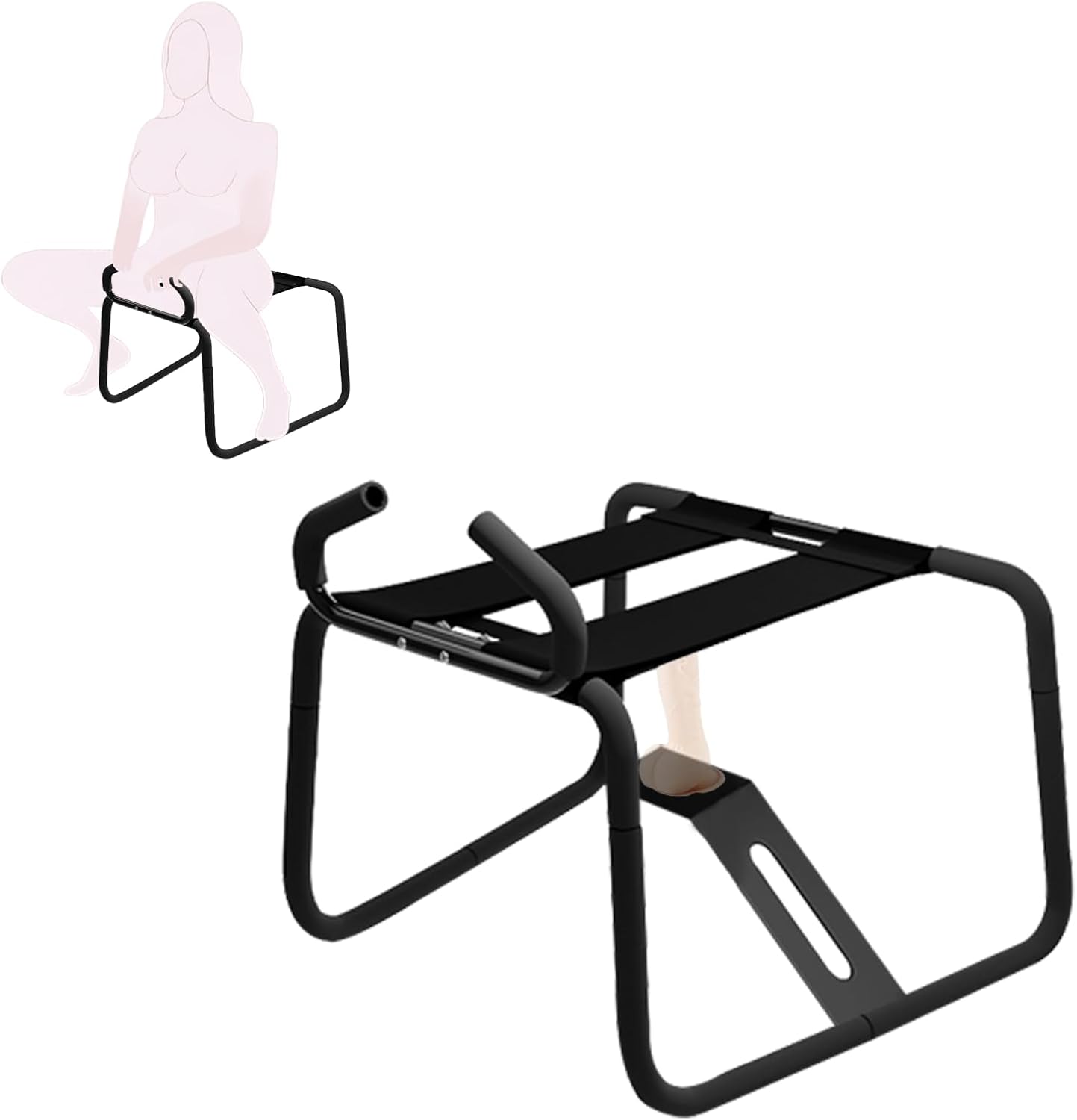 FlexMount Adjustable Height Sex Chair with Handrail