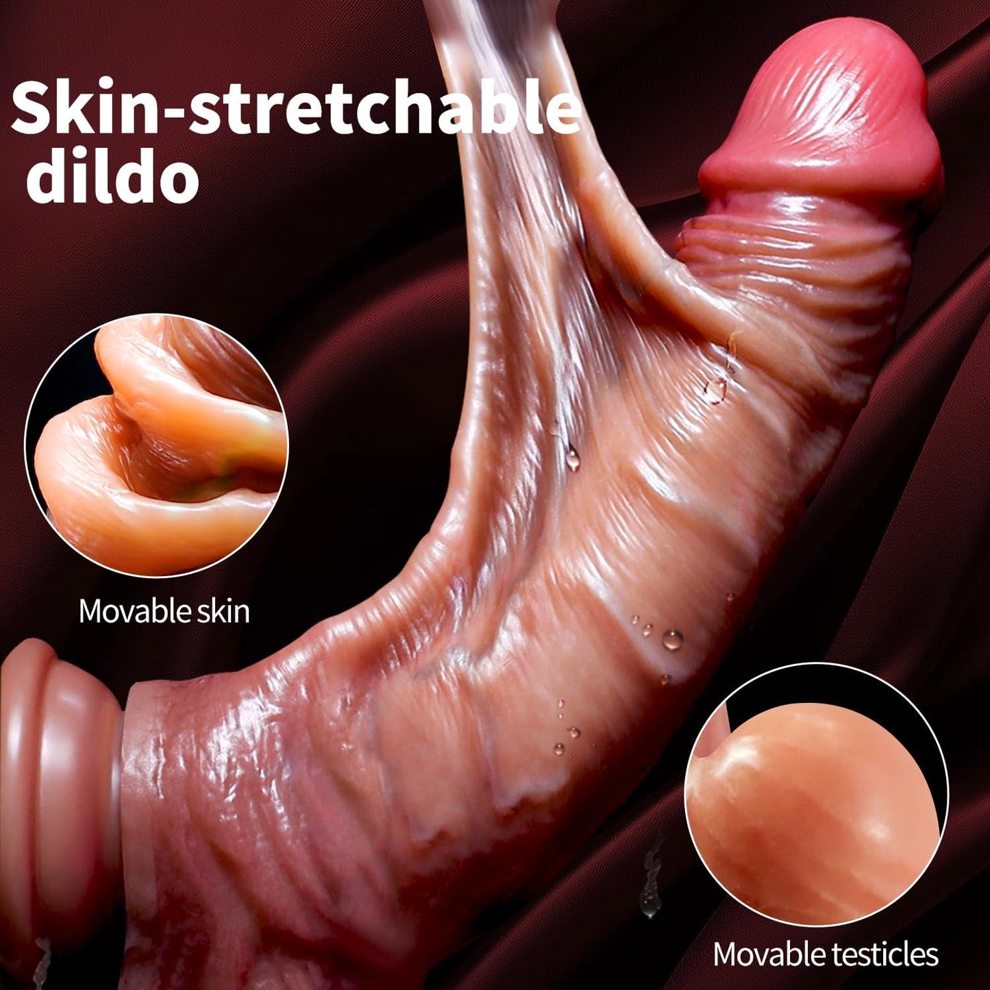 GlideReal – 8.5” Extra Skin Dildo