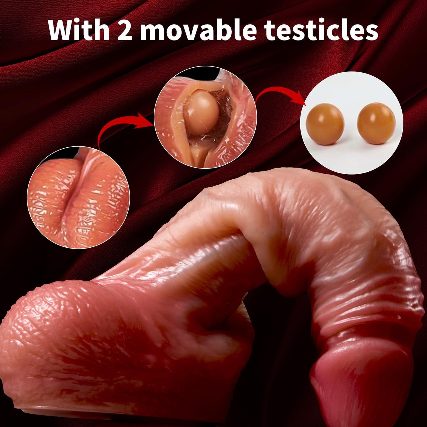 GlideReal – 8.5” Extra Skin Dildo