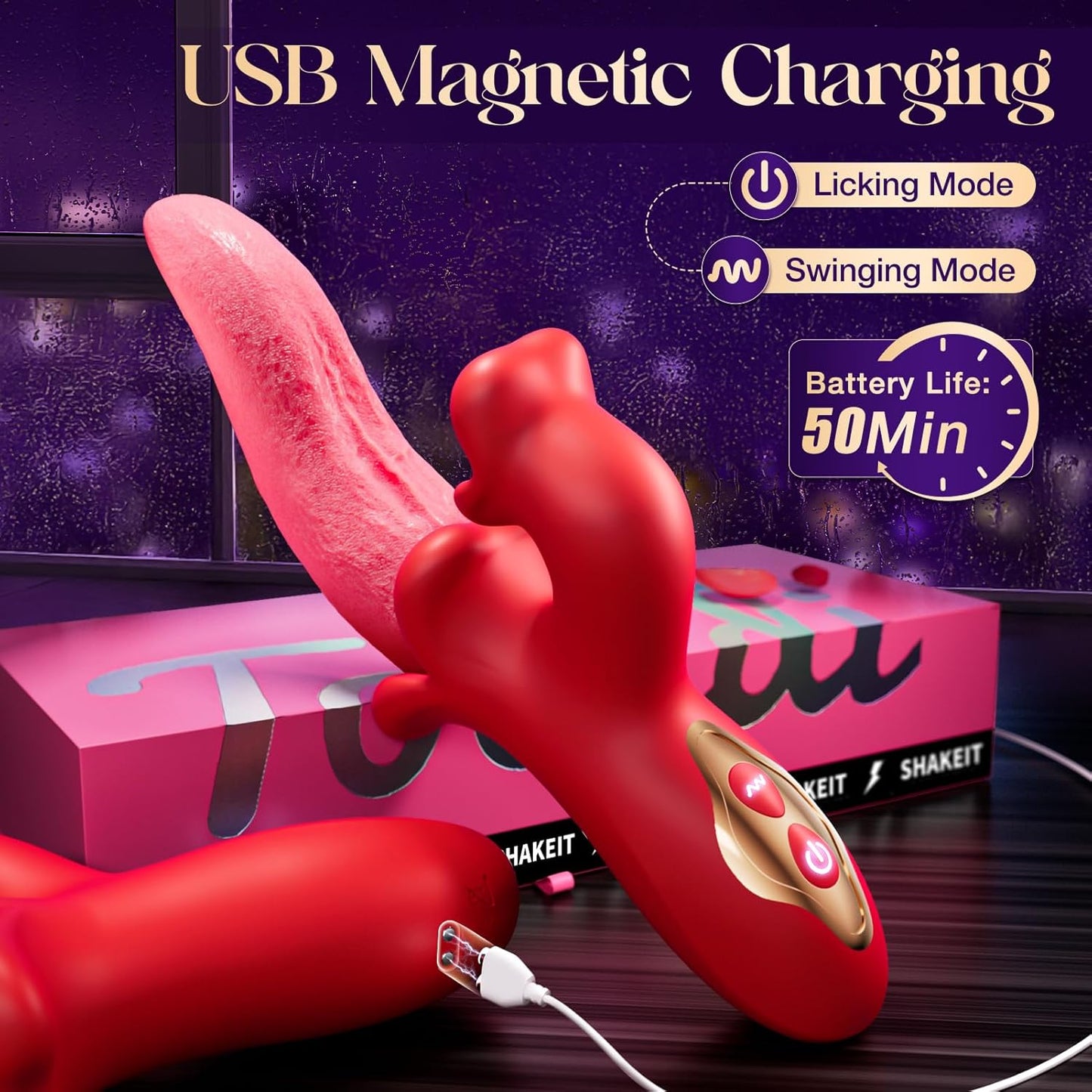 LickRush 360° Tongue Vibrator