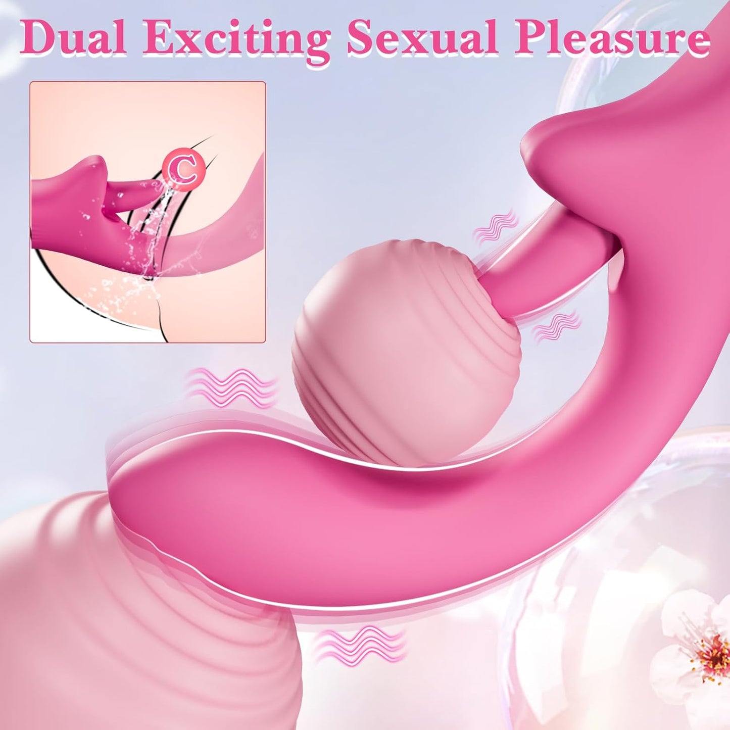 LickSpiral 3-in-1 Clitoral & G-Spot Vibrator