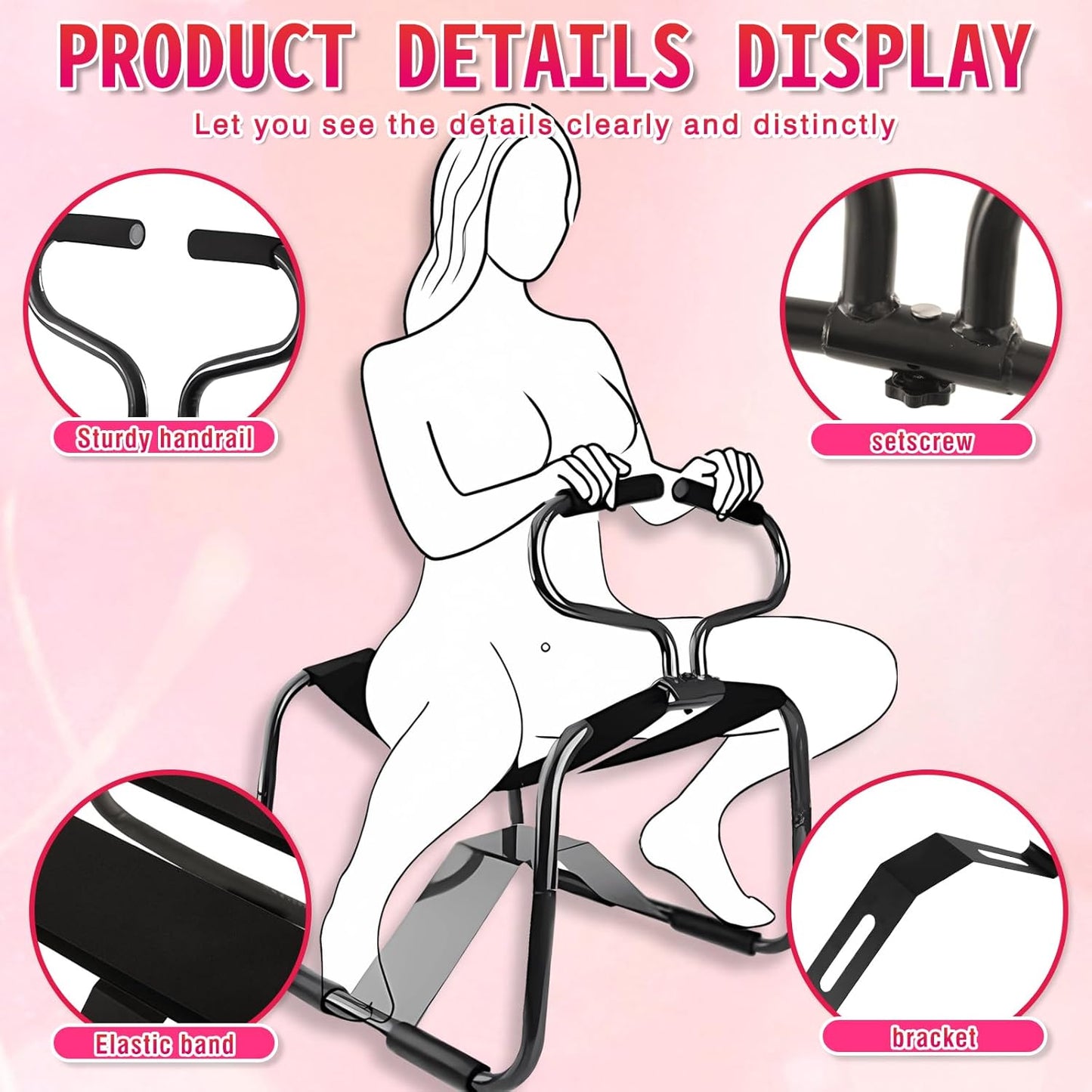 MountDeep Multifunctional Sex Chair with Handrails
