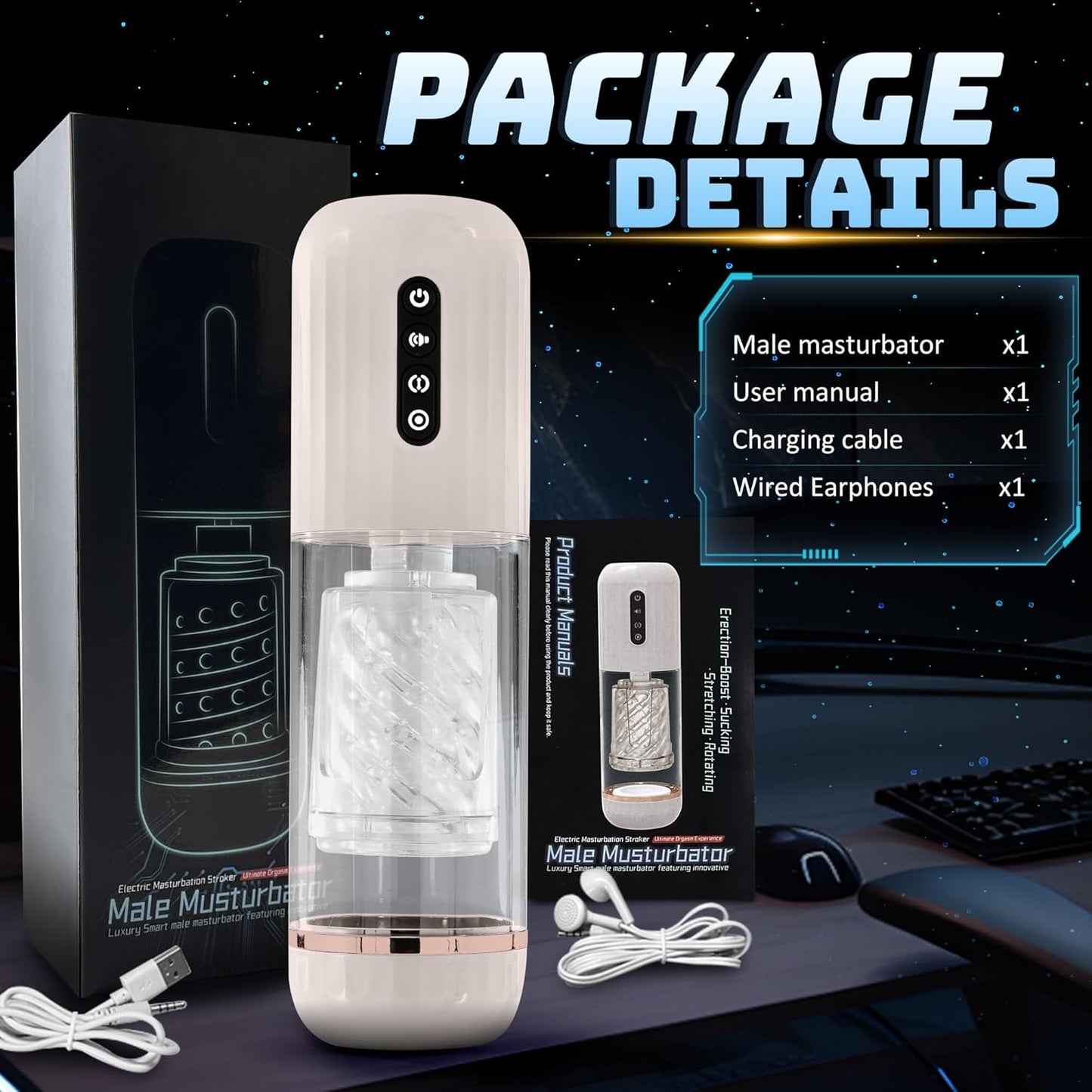 VortexX – 5-in-1 Automatic Male Masturbator