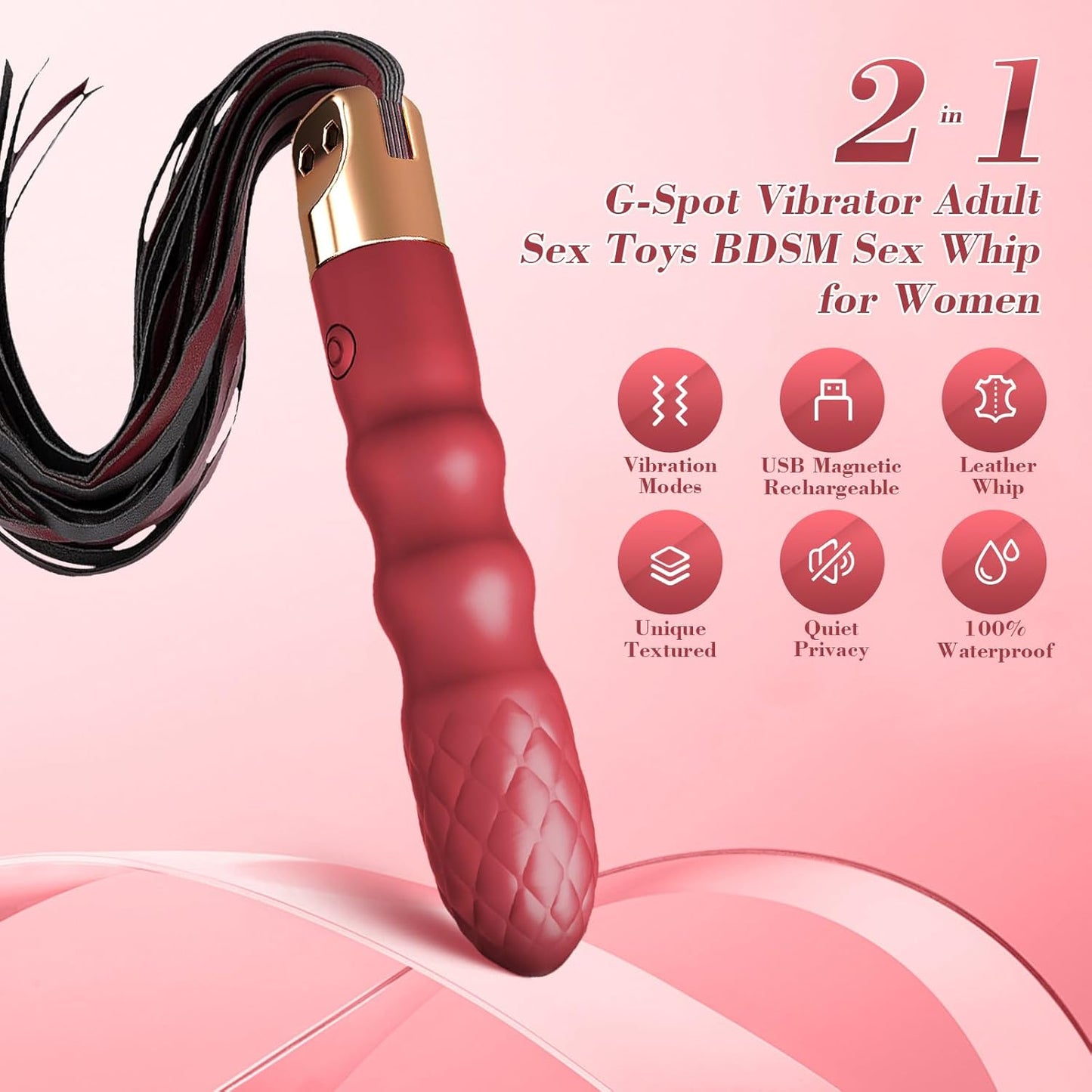 WhipVibe 2-in-1 G-Spot & BDSM Whip